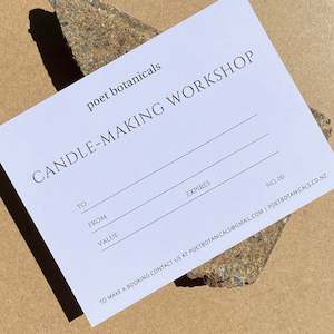 Candle: Candle-Making Workshop Gift Voucher