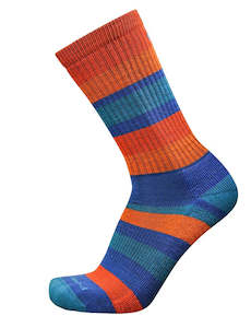 Footwear: Point6 Merino Sunset Stripe Light Crew