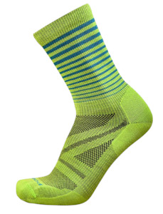 Footwear: Point6 Merino Climbing Stripe Ultra Light 3/4 Crew