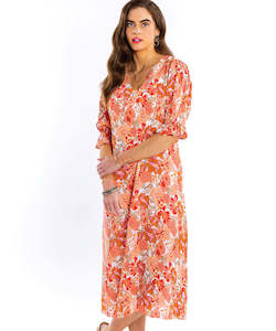 Seeking Lola Opportunity Dress - Apricot Delight