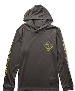 Clothing: Salty Crew Tippet Hood Boys Sunshirt - Charcoal