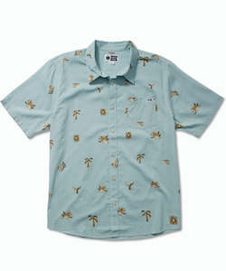 Clothing: Salty Crew Oasis SS Woven Shirt - Aqua