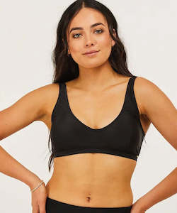 Piha Solid Separates U/W Bralette - Black