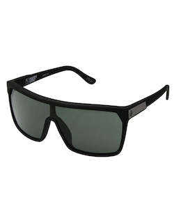 Spy Flynn Soft Matte Black Happy Lens Grey Green Sunglasses