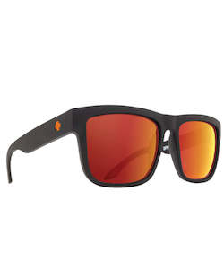 Clothing: Spy Discord Dale Jr Matte Black Happy Lens Green W/Orange Spectra Mirror