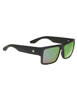 Spy Cyrus Matte Black Happy Lens Bronze Polar W/Green Spectra Sunglasses