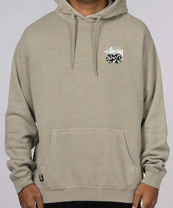 Stussy Pair Of Dice Fleece Hood - Pigment Olive