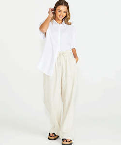 Sass Odell Pant - Natural Stripe