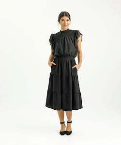 Clothing: Home-Lee Lexi Skirt - Black