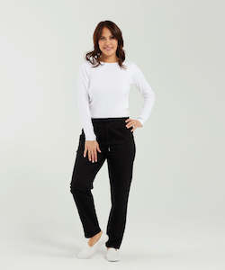 Zafina Vinyl Pant - Black