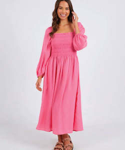 Elm Dusk Midi Dress - Pink Lemonade