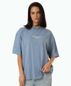 Clothing: Thrills Meditation Practice Oversized Tee - Dusty Blue