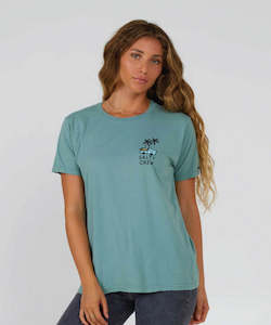 Salty Crew Lookout Boyfriend Tee - Sage