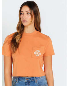 Clothing: Volcom Pocket Dial Tee - Wild Ginger