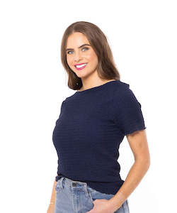 Seeking Lola Maisie Top - Navy