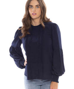 Clothing: Seeking Lola Fantasy Shirt - Navy