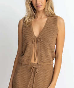 Rhythm Jossie Knit Vest - Chocolate