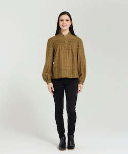 Zafina Genevieve Top - Khaki