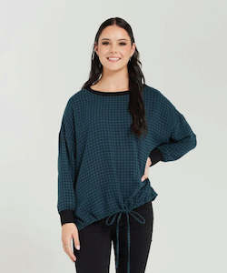 Clothing: Seduce Isla Top - Teal Check