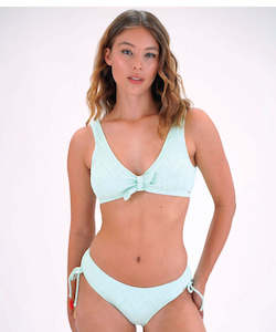 Piha Tie Front Bralette - Mint