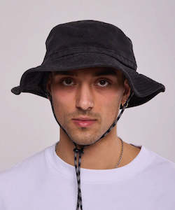 Rip Curl Search Canvas Wide Brim Hat - Black