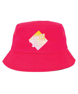 Santa Cruz Solitaire Dot Fade Bucket Hat - Pink