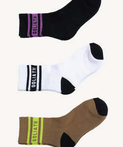 St Goliath Duke Kids Socks 3 Pack - Multi