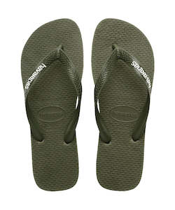 Clothing: Havaianas Logo Filete 1598 - Moss/White