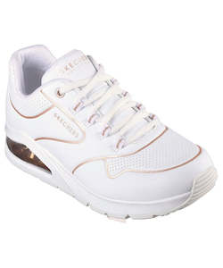 Skechers Womens Uno 2 Shoes - Golden Trim