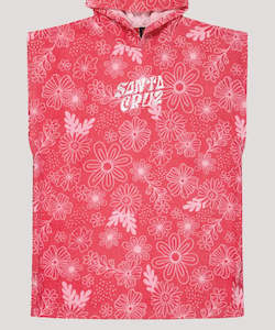 Clothing: Santa Cruz Vibes Repeat Hooded Towel - Rose