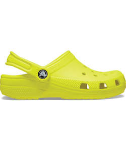 Clothing: Crocs Classic Clog Kids - Cyber Yellow