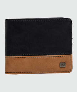 Clothing: Billabong Dimension Wallet - Black / Tan