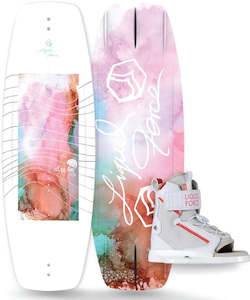 Liquid Force 2023 Dream Kids Wakeboard 120 /Dream Bindings 2T-5Y Bundle