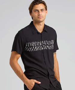 Clothing: The Mad Hueys Port Side Ahoy Fkrs Woven Shirt - Black