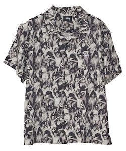 Clothing: Stussy Beach Mob Short Sleeve Shirt - Black