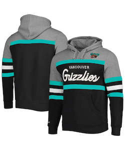 Clothing: Mitchell & Ness Vancover Grizzlies Head Coach Hoodie - Black