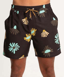 Hurley Mens Cannonball 17" Volley Shorts - Brown