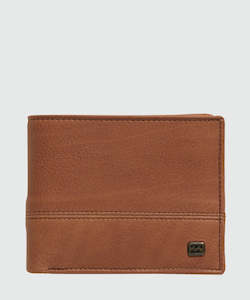 Billabong Dimension 2In1 Leather Wallet - Tan