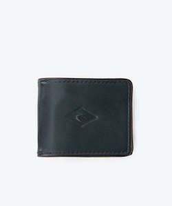 Clothing: Rip Curl Layered RFID 2 in 1 Leather Wallet - Black