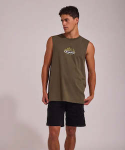 Dickies Fire Boy Muscle Tee - Rinsed Moss