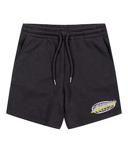 Clothing: Santa Cruz Global Flame Strip Track Short - Black