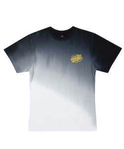 Santa Cruz Universal Hand Oval Dot Mono Tee - Black Tie Dye