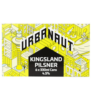 Urbanaut Kingsland Pilsner 6 Pack 330ml