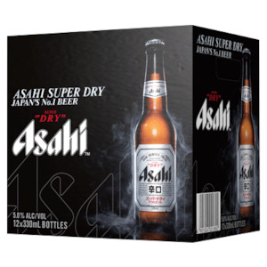 Wine and spirit merchandising: Asahi 12 Pack