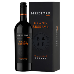 Wine and spirit merchandising: Beresford Grand Reserve Shiraz 2016 Gift Box