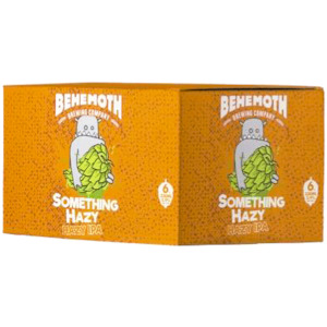 Wine and spirit merchandising: Behemoth Something Hazy Ipa 6 Pack 330ml