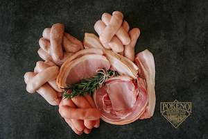 Bacon, ham, and smallgoods: Sausage And Bacon Meat Box