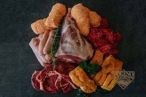 Bacon, ham, and smallgoods: Deluxe Meat Box for 4