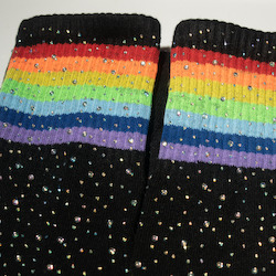 Rhinestoned Knee High Socks