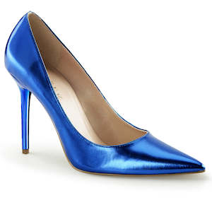 PLEASER CLASSIQUE-20 BLUE METALLIC PU